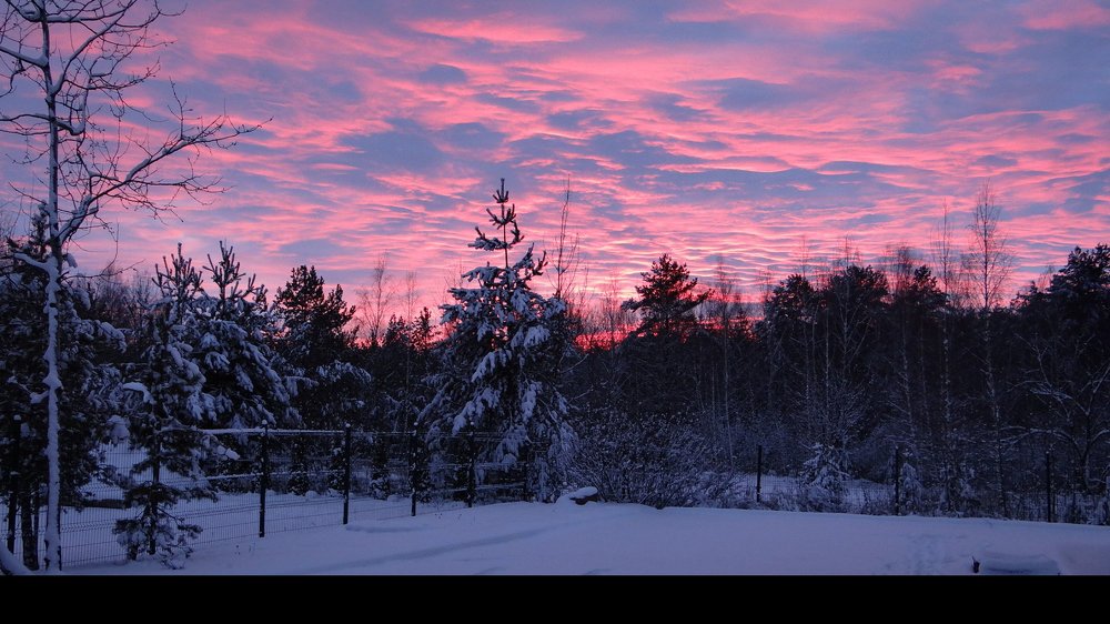 Малиновый закат