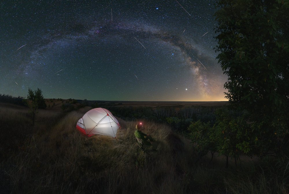 Мгновенье среди звездопада