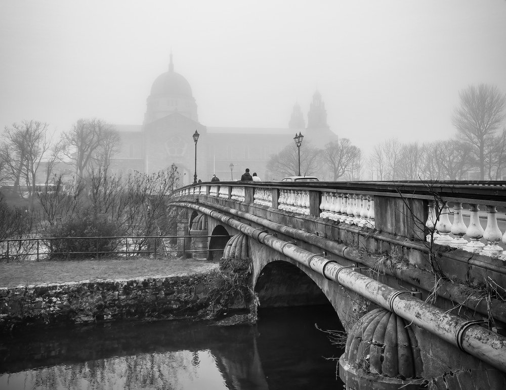 Galway Cathedral on a Misty Morning