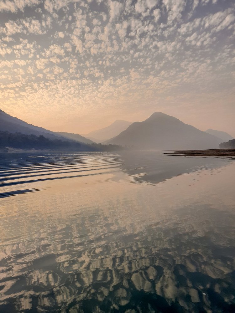 Reflection of clouds