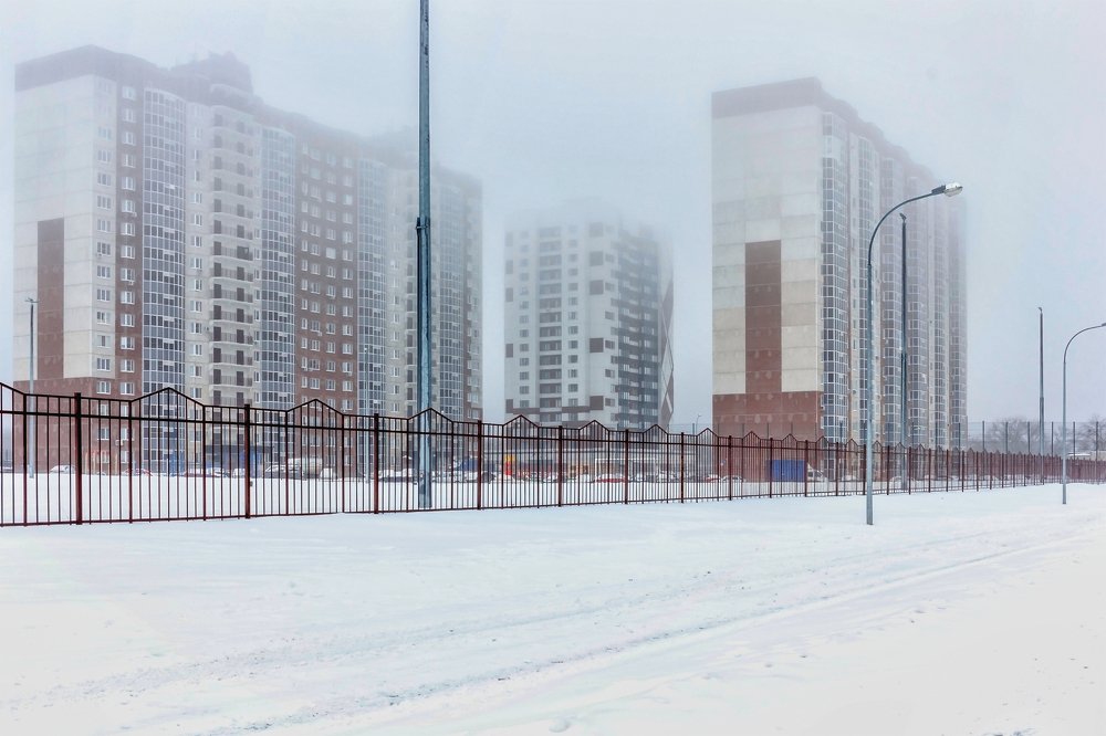 Когда зимним утром опускается туман..