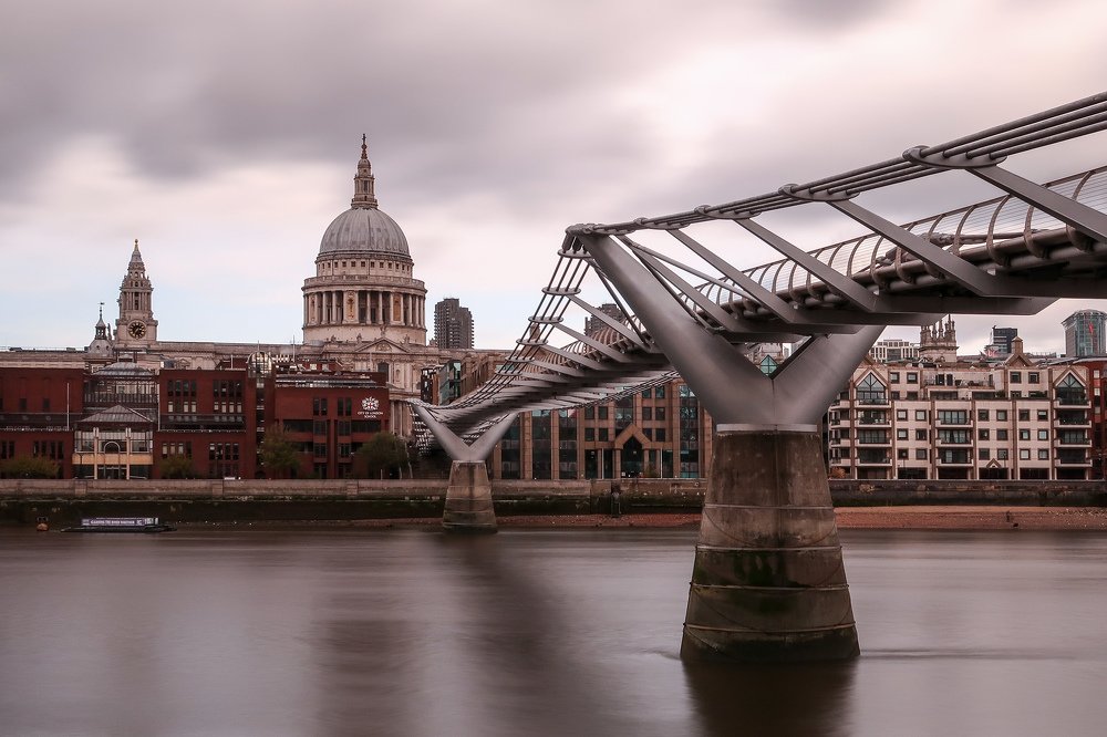 St Paul's Cathedral and Millennium Bridge