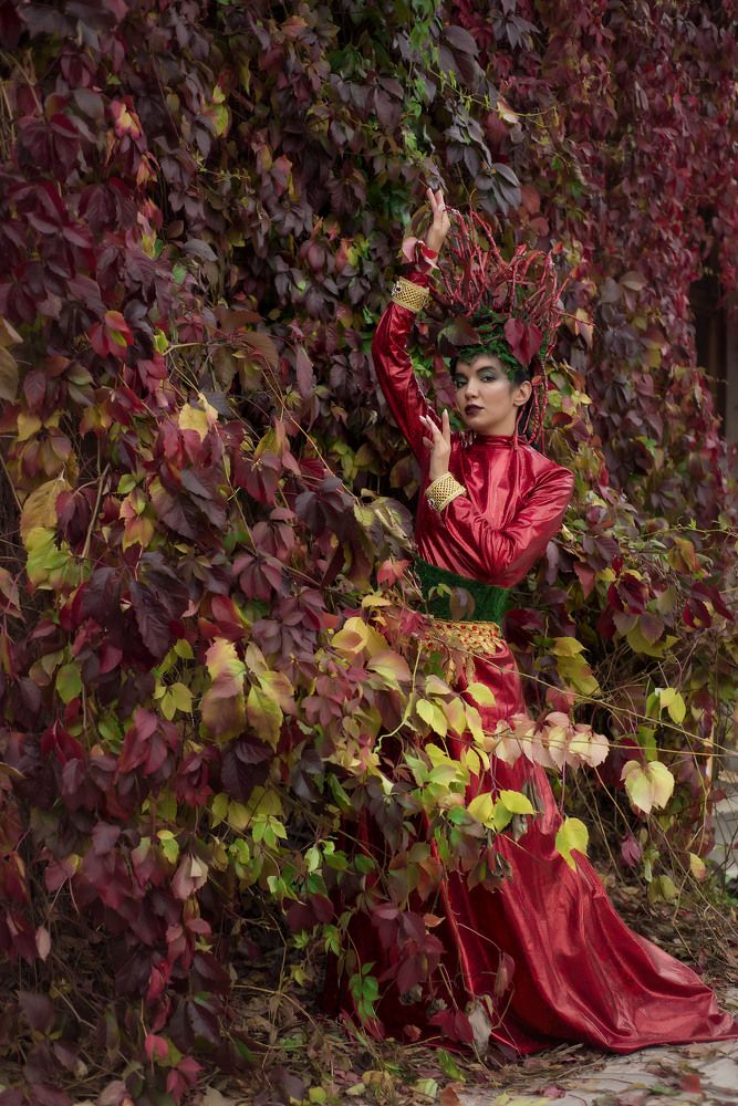Девушка - осень