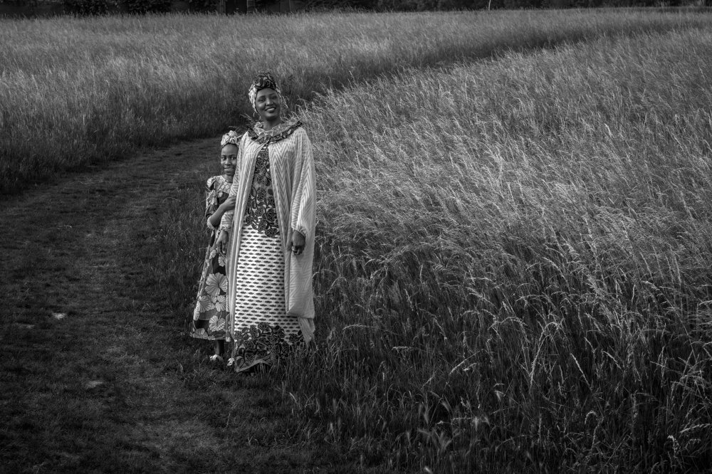 nigerian woman and her daughter in nature-2020