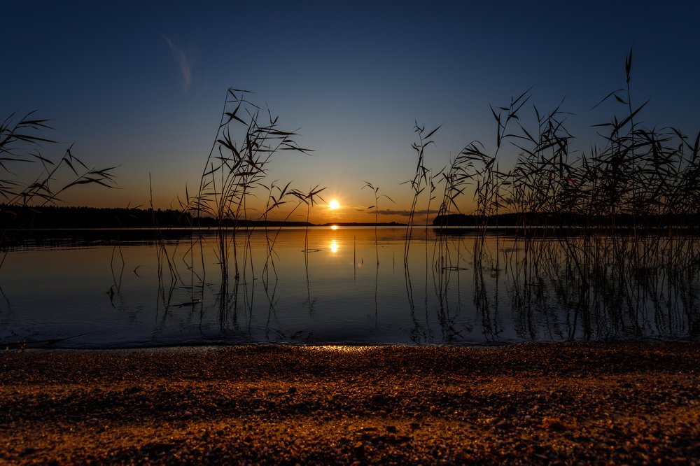 Закат на озере Пурувеси