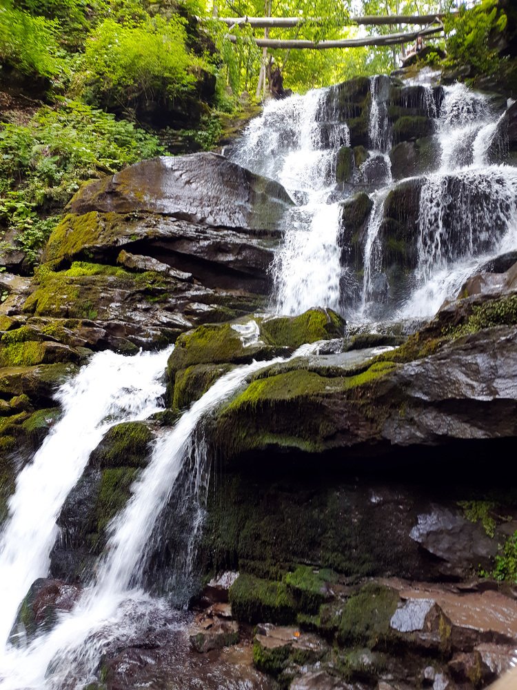 The beauty of the waterfall