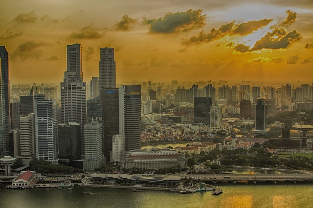 Singapore, sunset