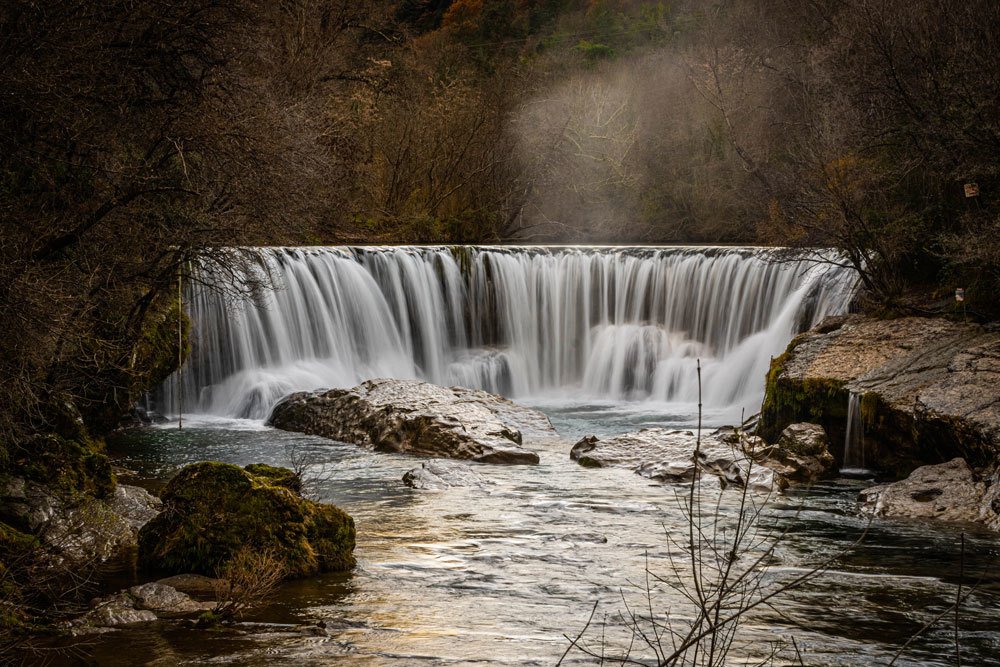 French autumnal waterfall