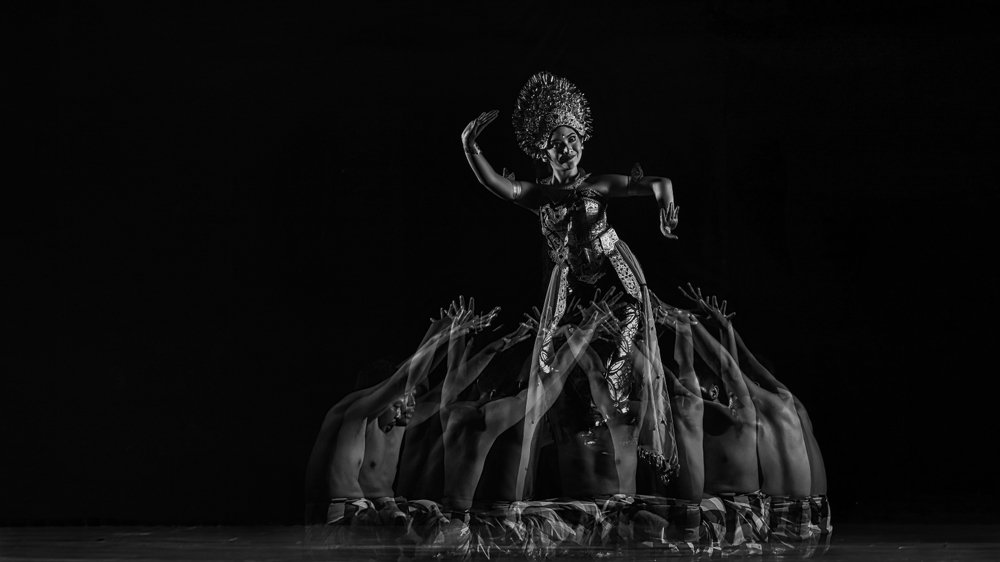 Balinese Dancer and Kecak Motion
