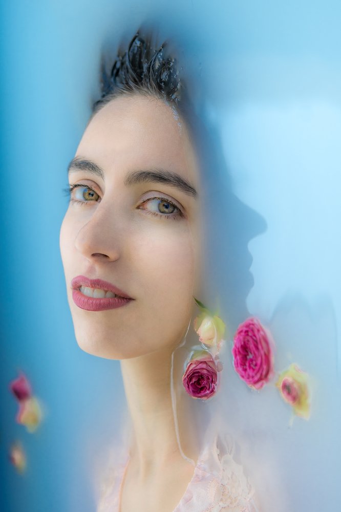 through the liquid mirror