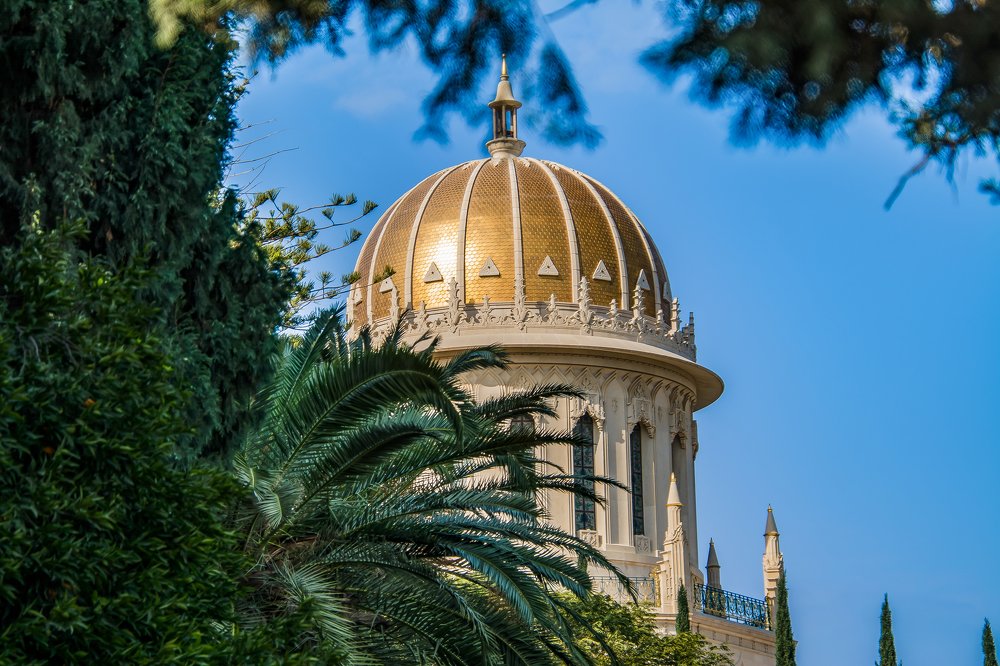 Bahai gardens in Haifa. Israel.