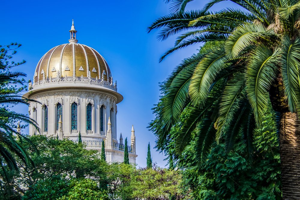 Bahai gardens in Haifa. Israel.
