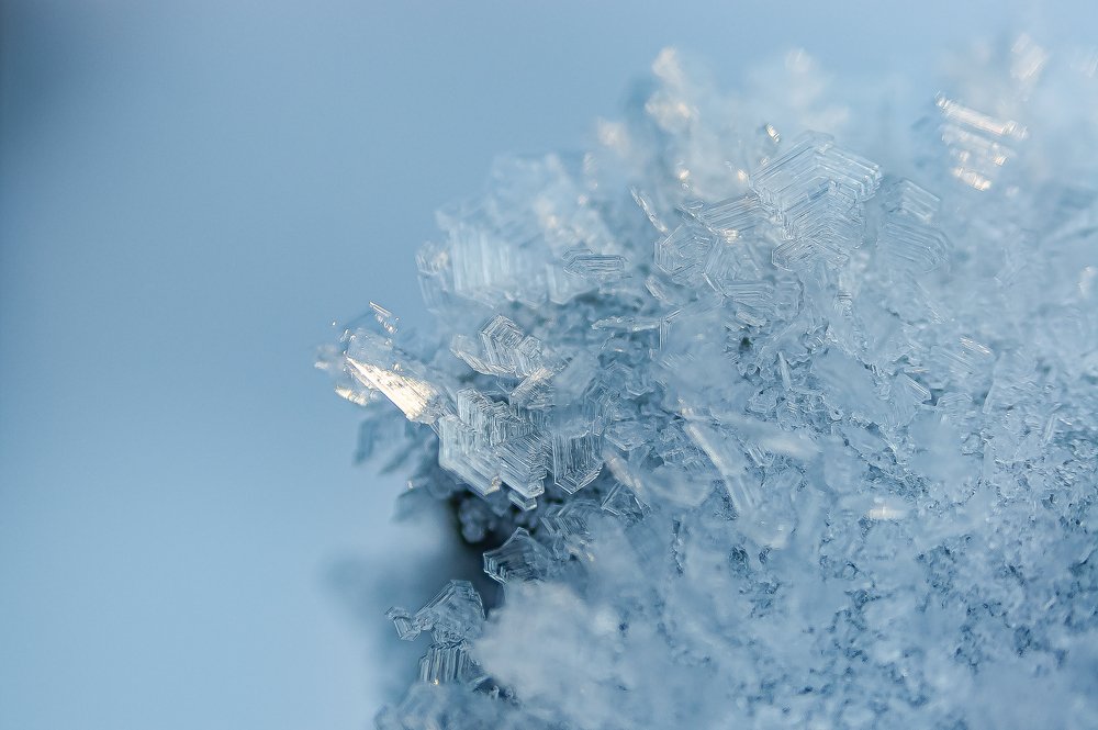 Макро снежинки