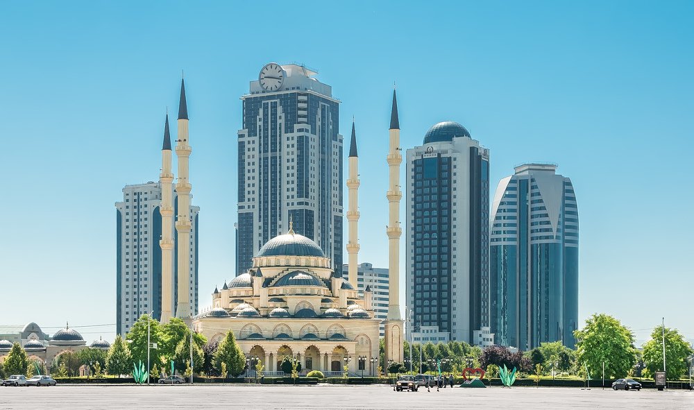 Небоскрёбы комплекса Грозный Сити, Чеченская республика, Россия