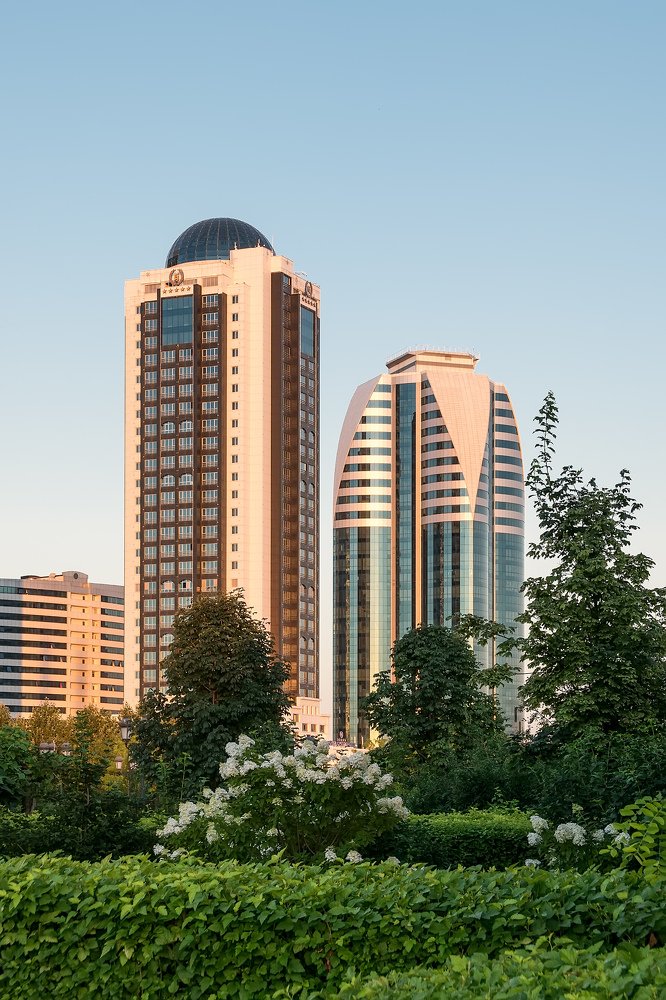 Небоскрёбы комплекса Грозный Сити, Чеченская республика, Россия