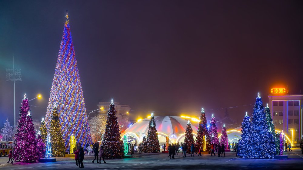 Новогодний Ставрополь, Северный Кавказ, Россия