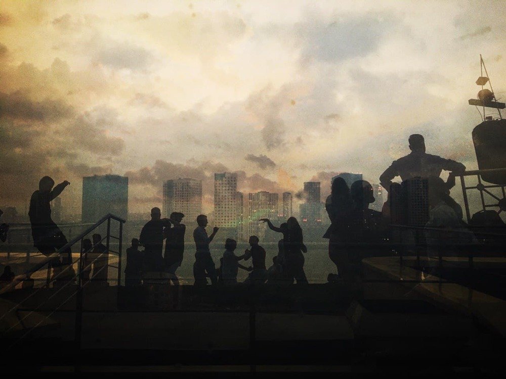 Summer dancing in Moscow