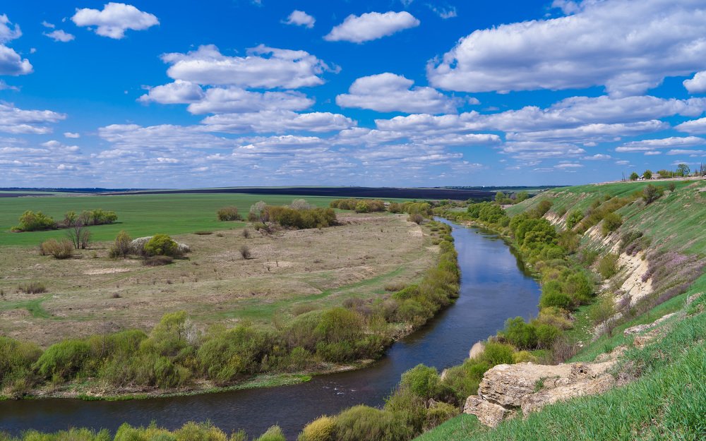 Река Олым. Апрель.