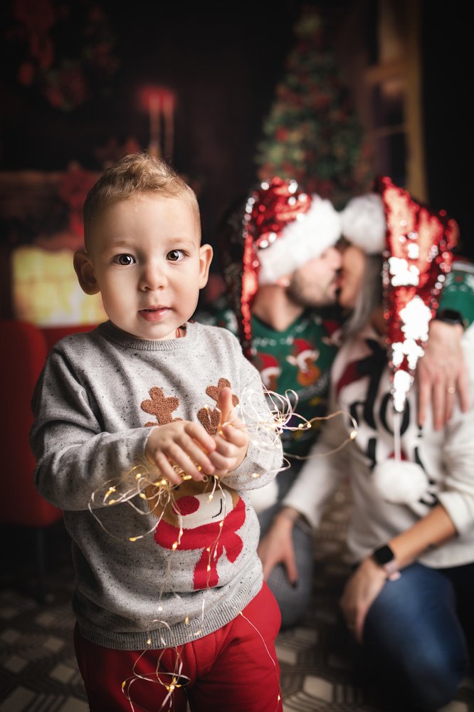 Babbo Natale sta baciando la mia mamma...