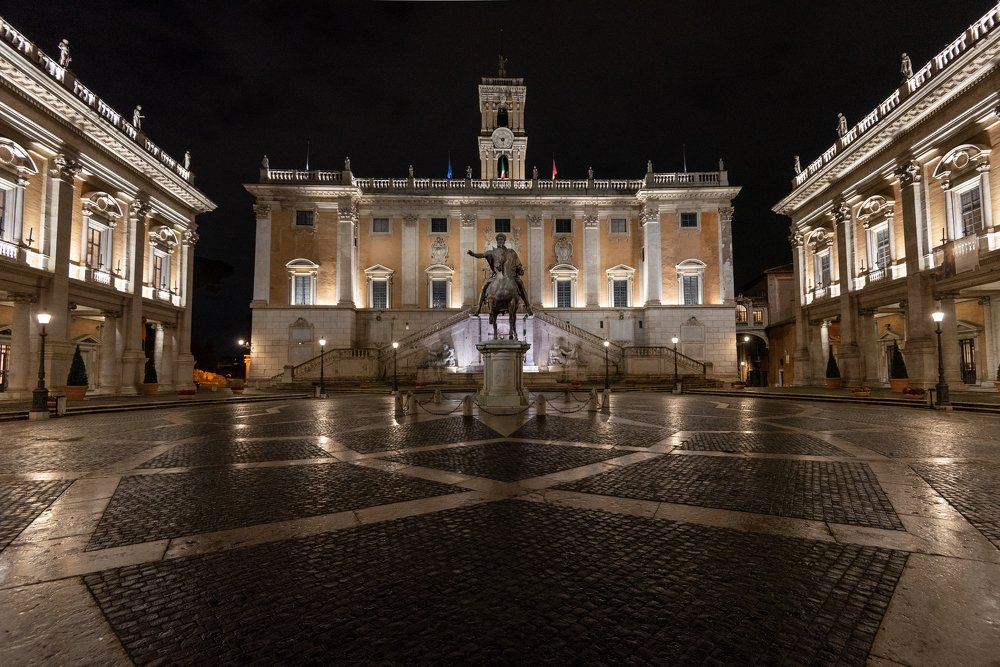 Capitol Building of Rome during the night