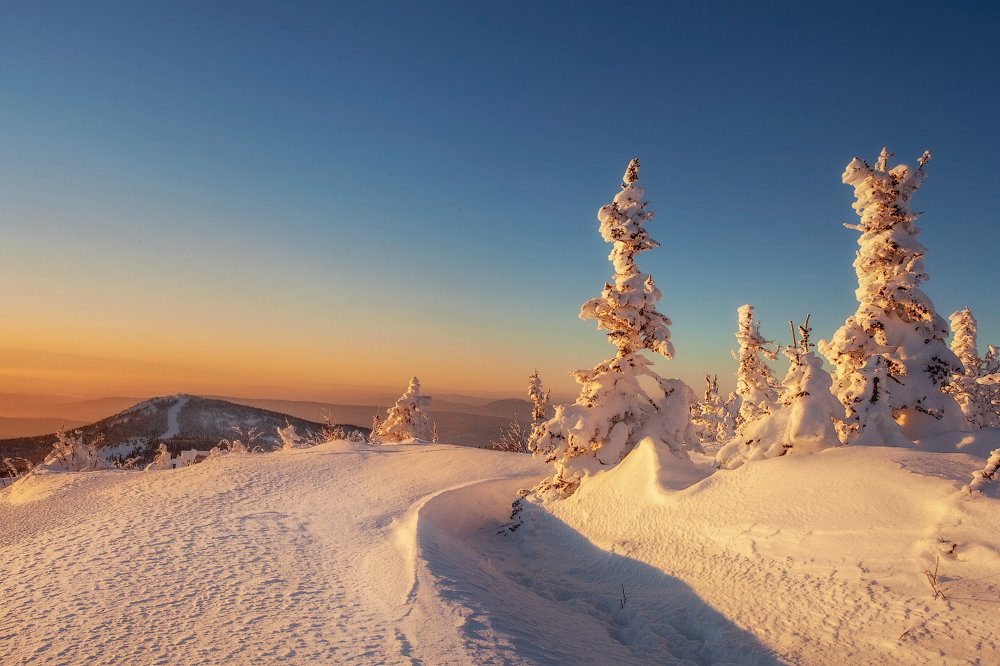 Морозный закат