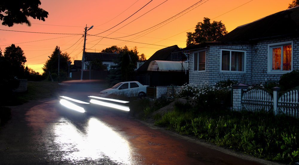 Закат перед грозой. Марти и Док были здесь