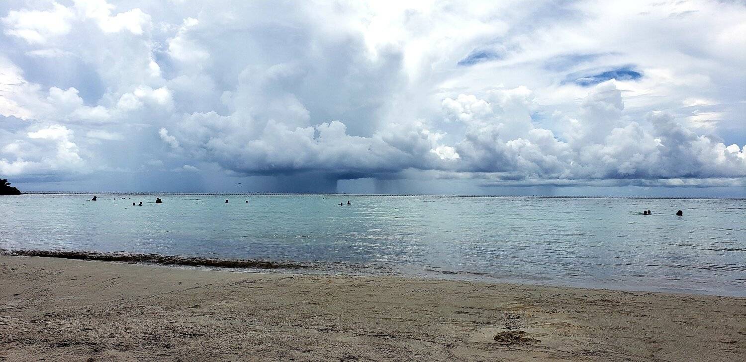 Tormenta en playa del carmen