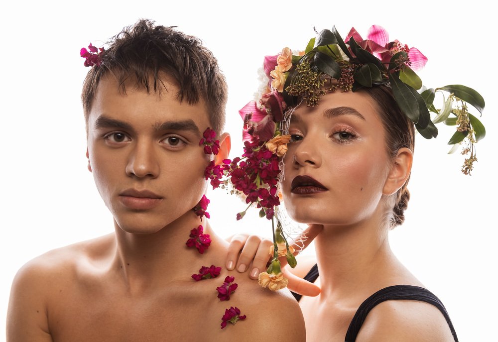 Мужчина+Женщина+Цветы = Фэшн+Гламур