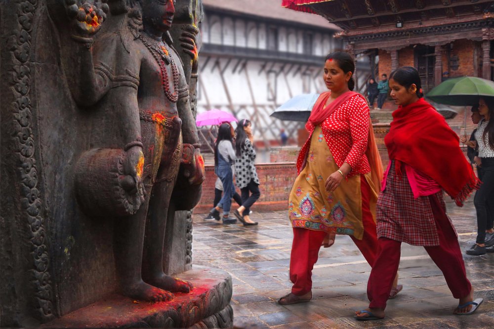 В праздничный день в Катманду.