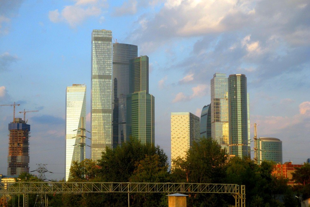 Московские небоскрёбы.