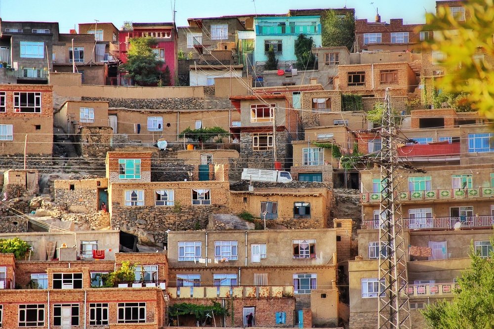 Kabul-houses on the mountain
