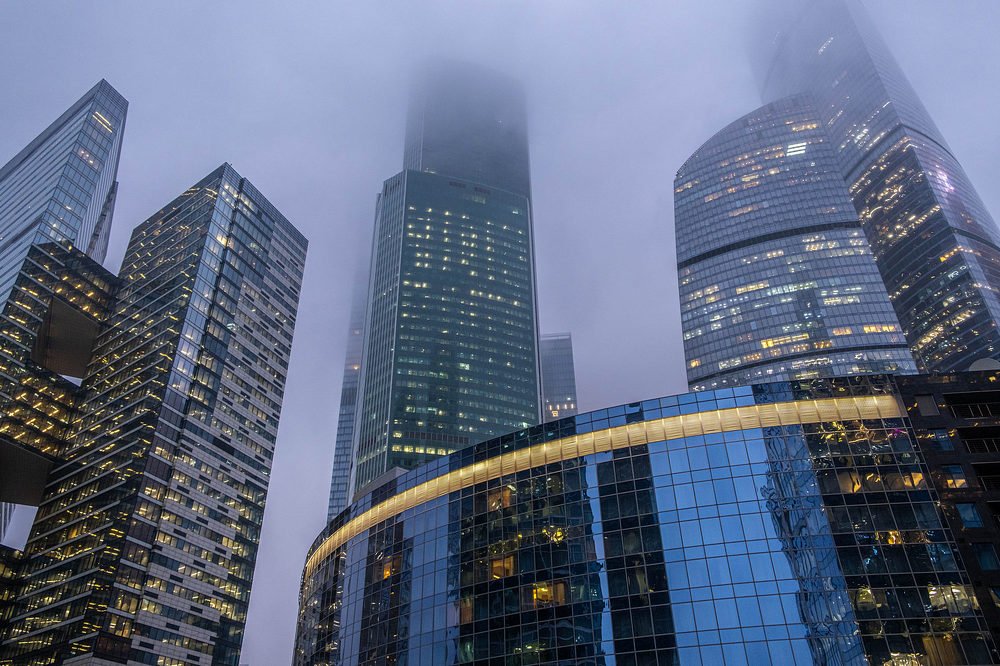 Туман в Москва-Сити