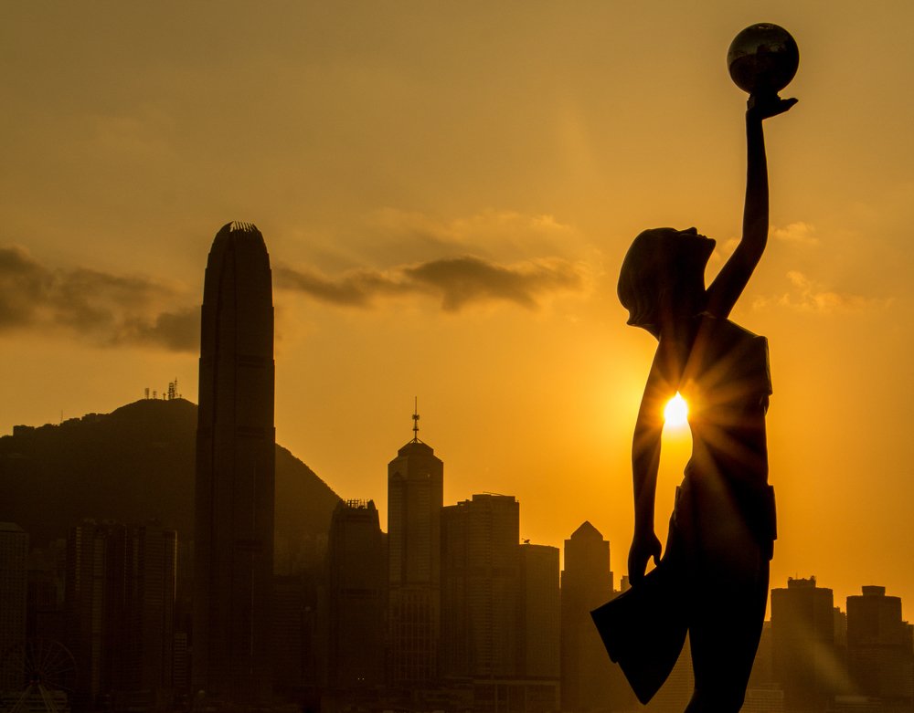 Sunset in Hong Kong
