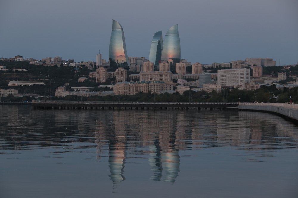 Morning Baku Boulevard year 2017