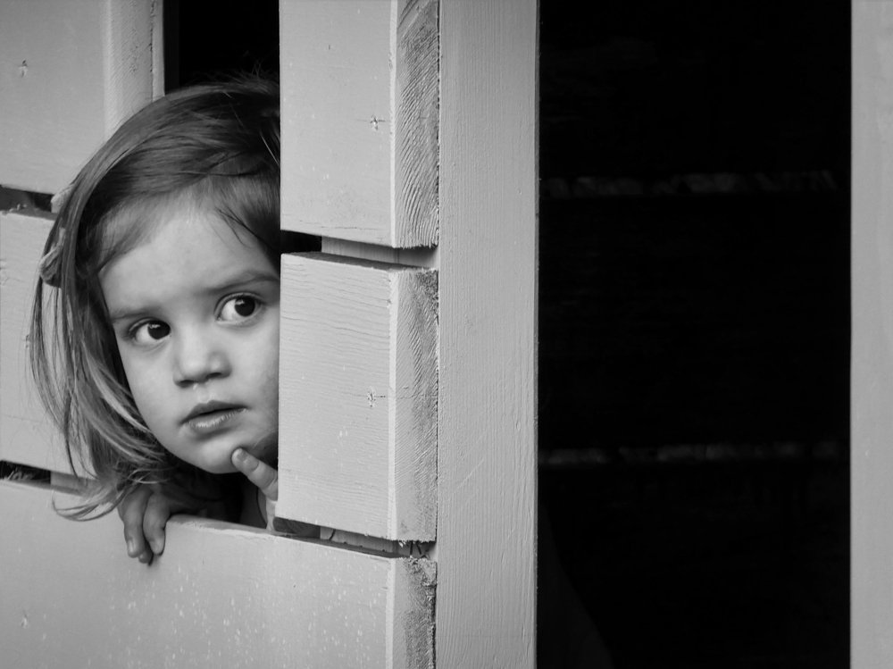 Young girl thinking