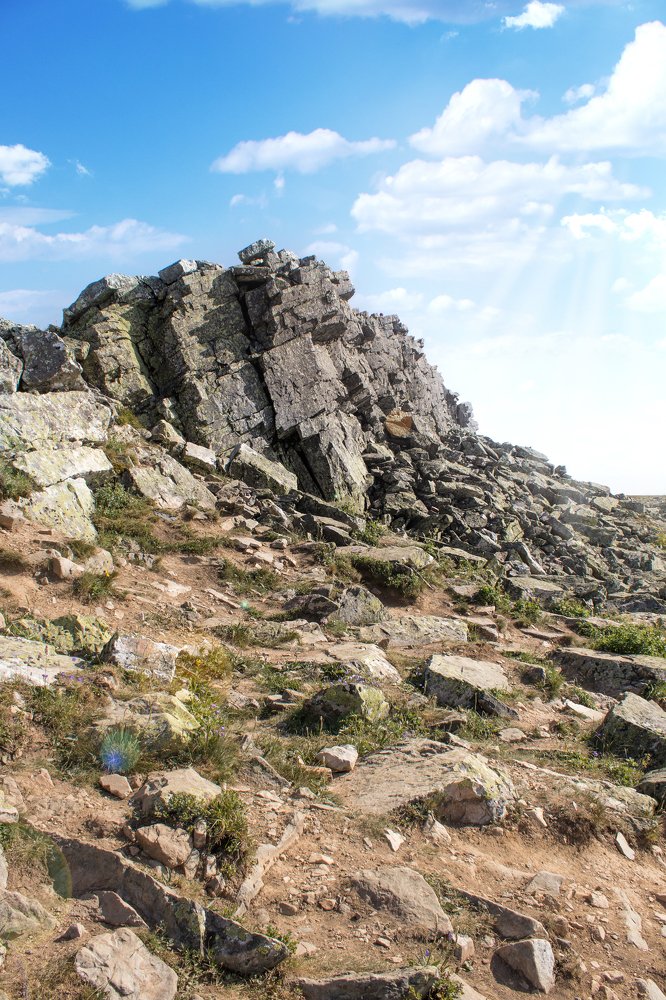 На вершине горы Иремель