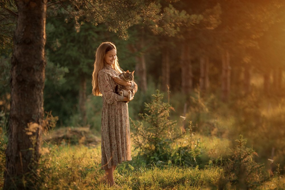 На закате...