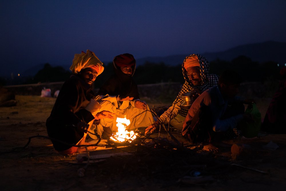 Morning time at pushkar rajasthan