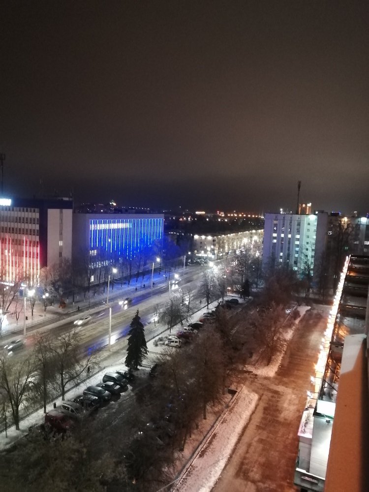 Ночной город.