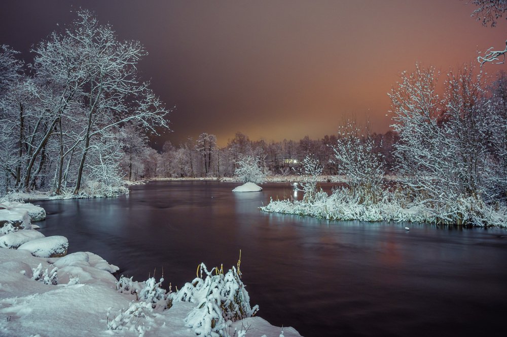 Зимний вечер.