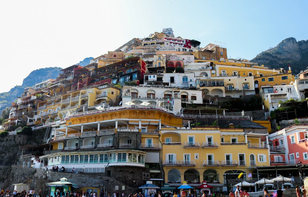 Positano colorful beachside town