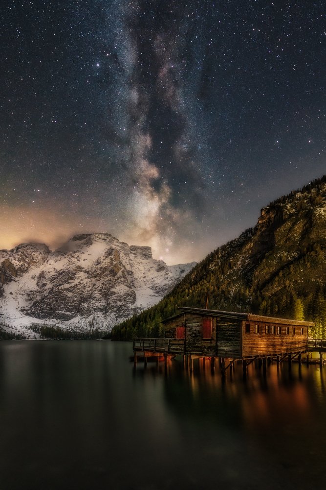 Milky Way at Lago di Braies