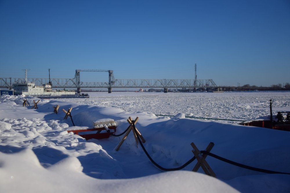 Зима в Архангельске