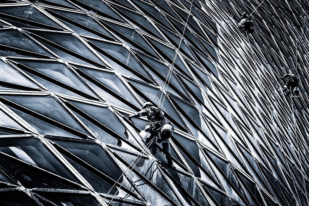 Climbing a skyscraper
