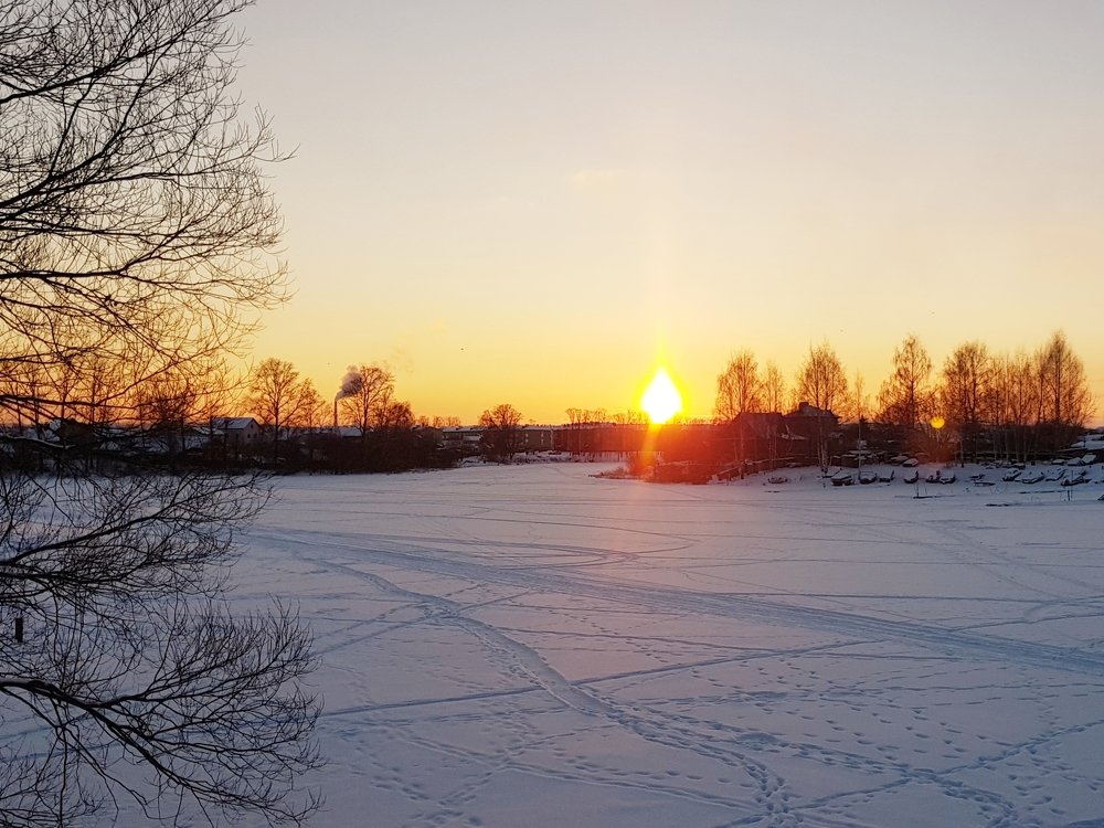 Январским вечером.