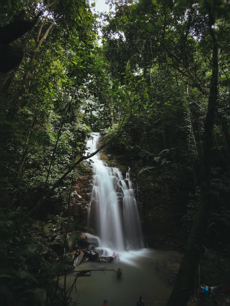 Bongkud Waterfall in Borneo