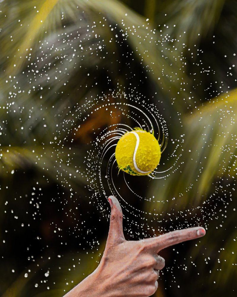 Motion of spinning ball