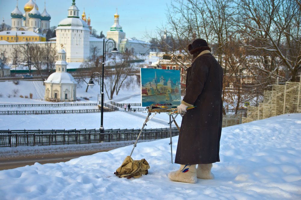 Одиночный зимний пленэр