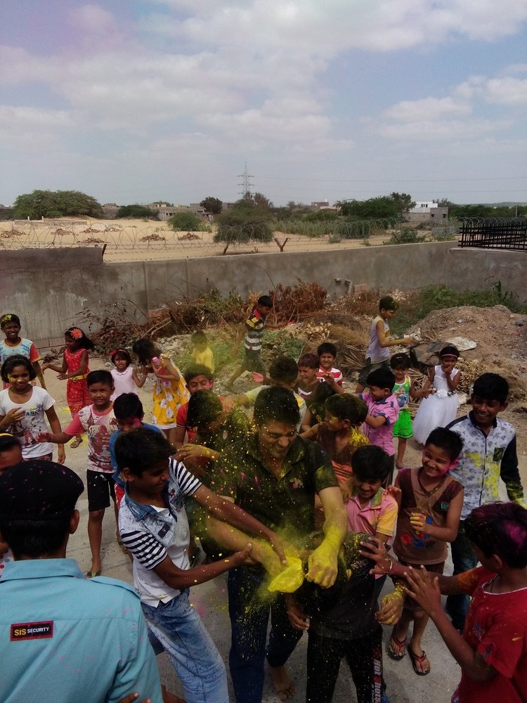 Playing Holi