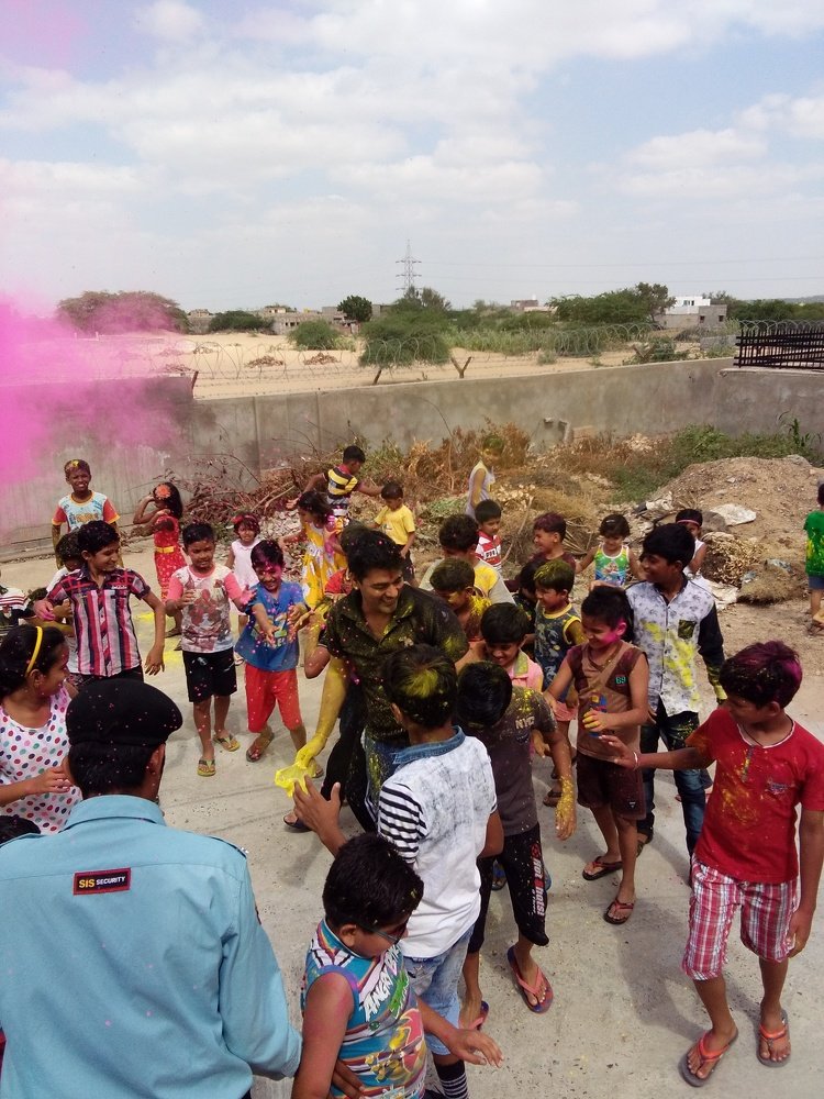 Playing Holi